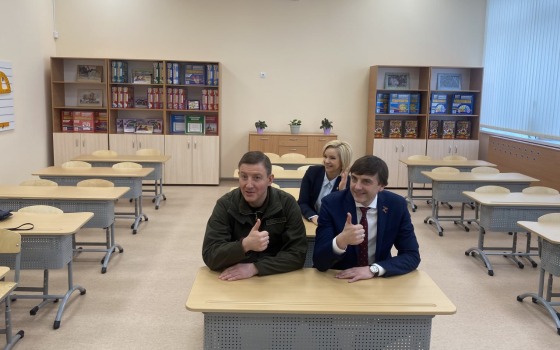 Министр просвещения России посетил новую школу в Брянске