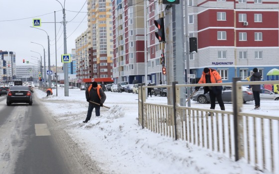 350 тонн снега вывезли с улиц Брянска дорожники