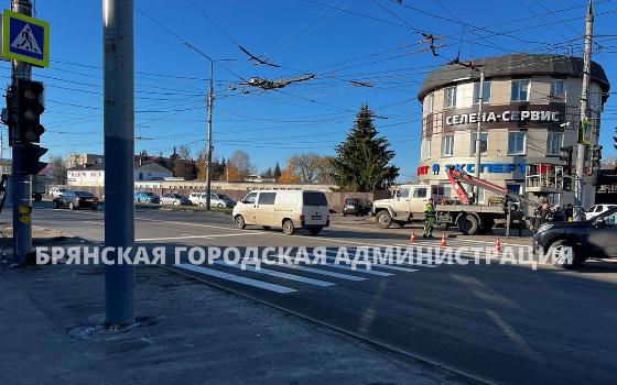 Два светофора установят вместо подземного перехода в Брянске 