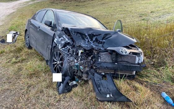 34-летний водитель сломал ногу в аварии на брянской трассе
