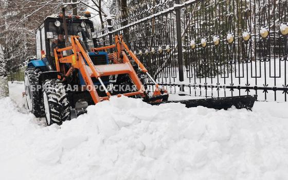 Более двух тысяч тонн снега вывезли из Брянска