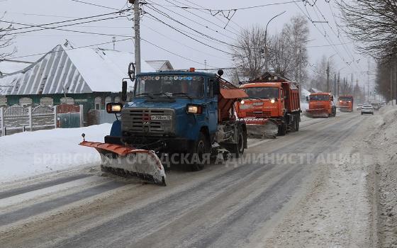 Почти четыре тысячи тонн снега вывезли брянские дорожники