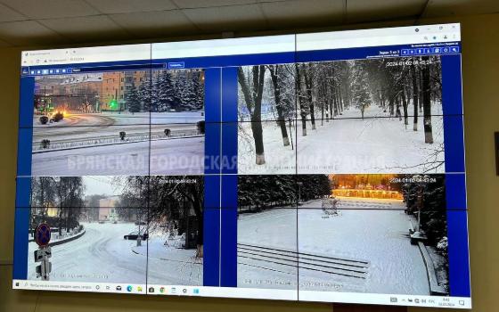 В Брянске со снегопадом борются около 40 машин