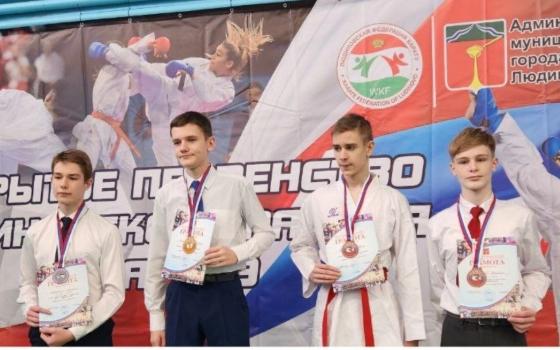 Брянские каратисты завоевали 13 медалей на первенстве Людиновского района