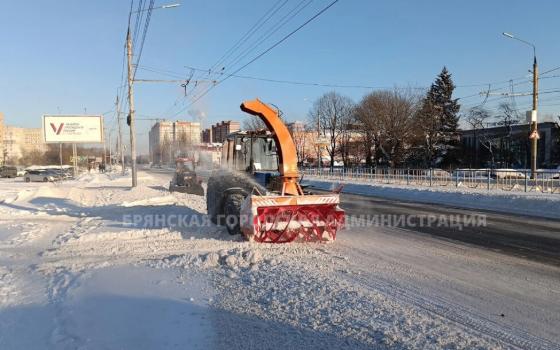 Почти шесть тысяч тонн снега вывезли дорожники из Брянска в январе