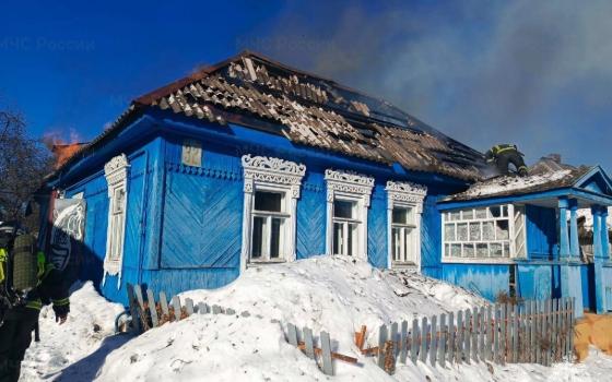 Жилой дом сгорел в Супонево 