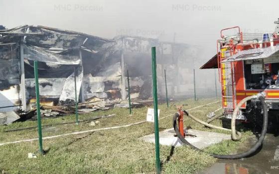 Птицеводческий комплекс сгорел в Выгоничском районе