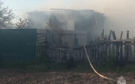Жилой дом сгорел в Жуковском округе