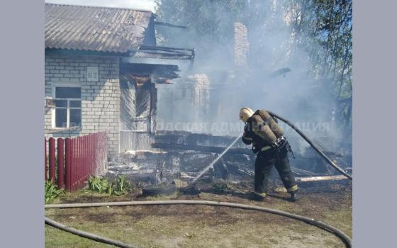 Жилой дом сгорел в Брянске