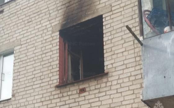 Квартира сгорела в многоэтажке в Брянске