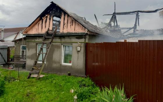 Жилой дом сгорел в Брянском районе