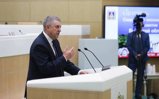 Брянский губернатор выступил на заседании Совете Федерации