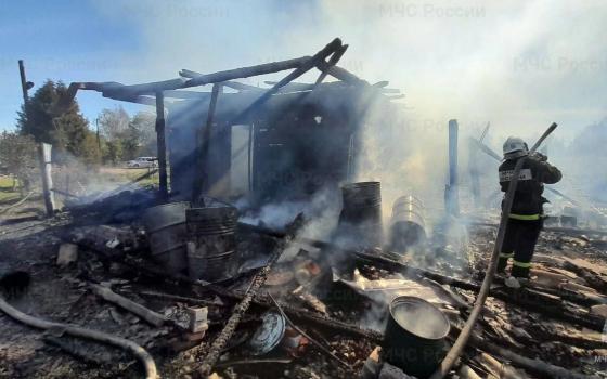 Жилой дом сгорел в Дятьковский районе 