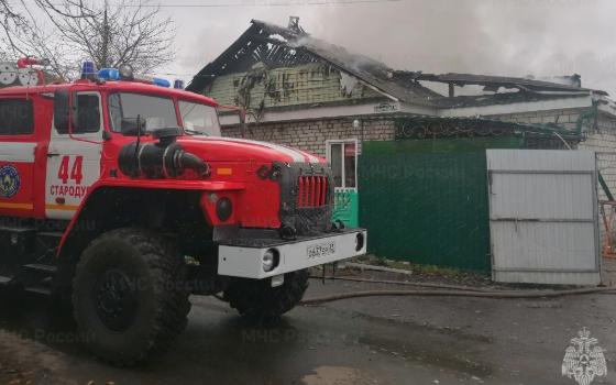 Жилой дом сгорел в Стародубе 