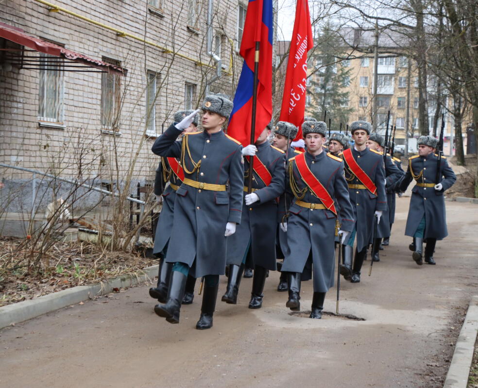 Парад в честь героя