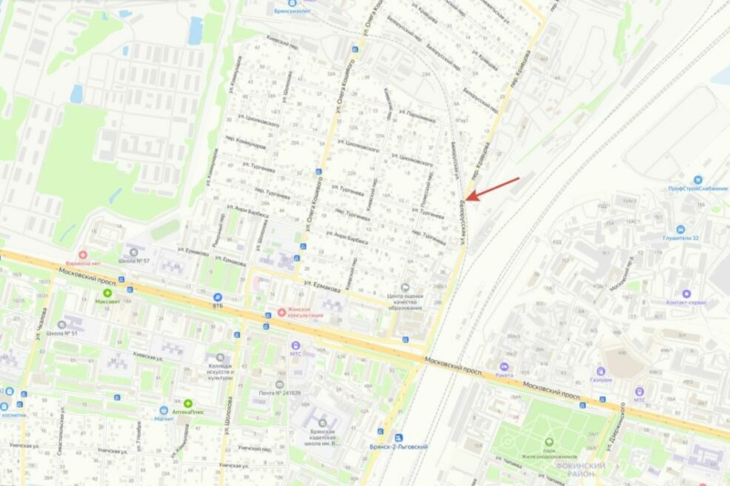 Движение автомобилей через переезд на ул. Белорусской в Брянске будет закрыто на время ремонта