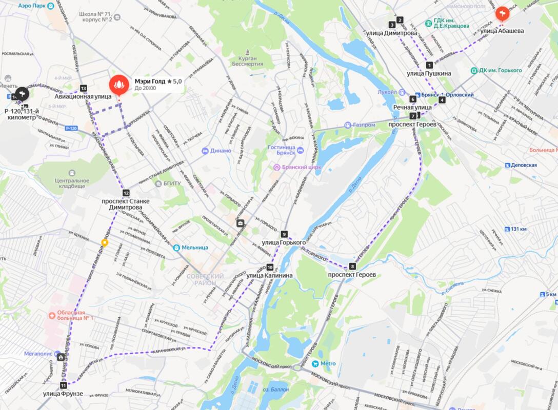 Первый автобус пойдёт по проспекту Героев в Брянске в июле