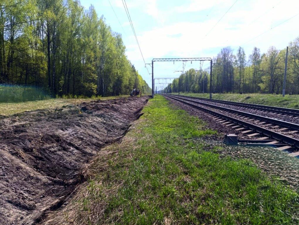 Железнодорожники освободили от сорной растительности 432 га полосы отвода в Брянской области