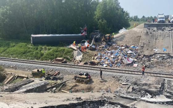Несколько месяцев потребуется на восстановление повреждённого моста в Выгоничском районе