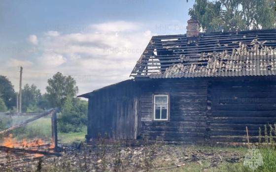 Жилой дом сгорел в Брасовском районе