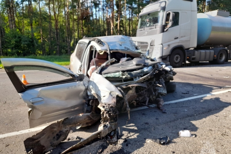 Водитель легковушки погиб в аварии в Почепском районе 