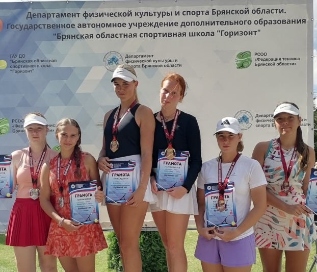 Брянские теннисистки завоевали три медали всероссийского турнира 