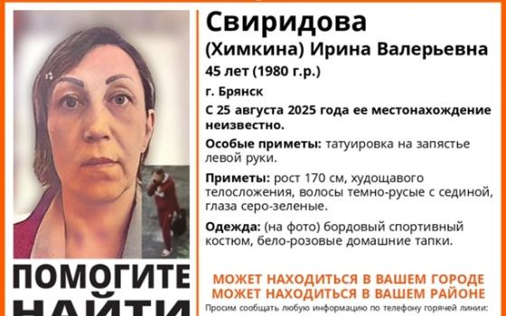 45-летнюю женщину ищут волонтёры и полиция в Брянске