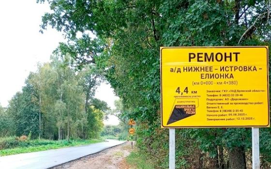 Брянскую трассу Нижнее-Истровка-Елионка ремонтируют по нацпроекту