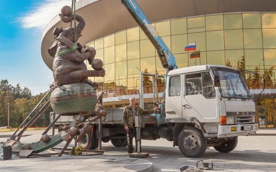 У брянского цирка «поселился» слон