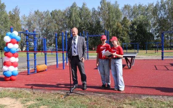 В посёлке Дубровка появилась новая спортплощадка