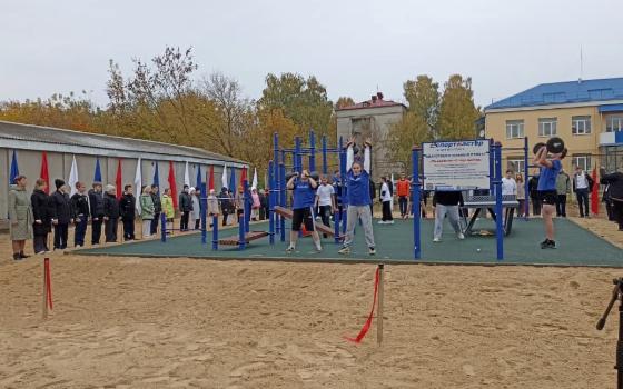 Три новые спортивные площадки открыли в Дятьковском районе 