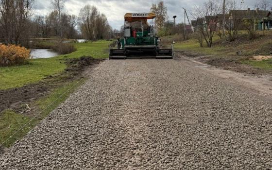 В селе Киваи ремонтируют улицу Первомайская