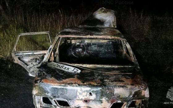Легковой автомобиль сгорел накануне вечером в Новозыбковском округе 
