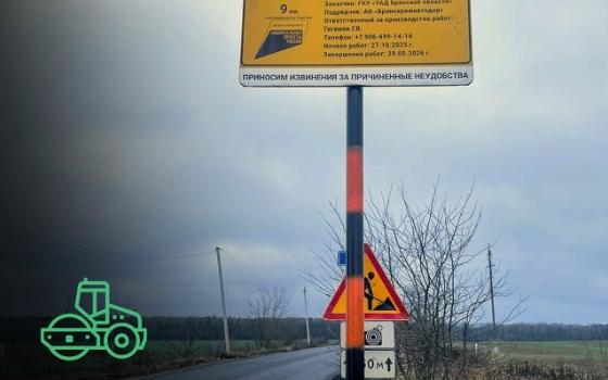 Девять километров трассы ремонтируют по нацпроекту в Новозыбковском округе