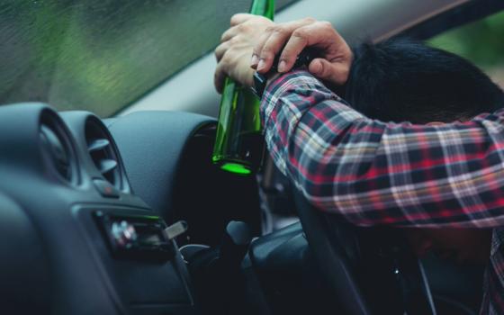 Пьяного водителя задержали полицейские ночью в Брянске