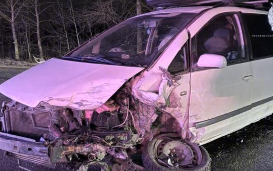 Водитель погиб при столкновении трёх машин на брянской трассе