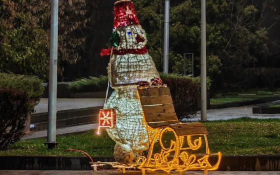 Парки Брянска украшают к Новому году