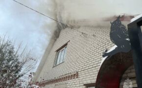 Женщина пострадала на пожаре в Дятьково  в среду