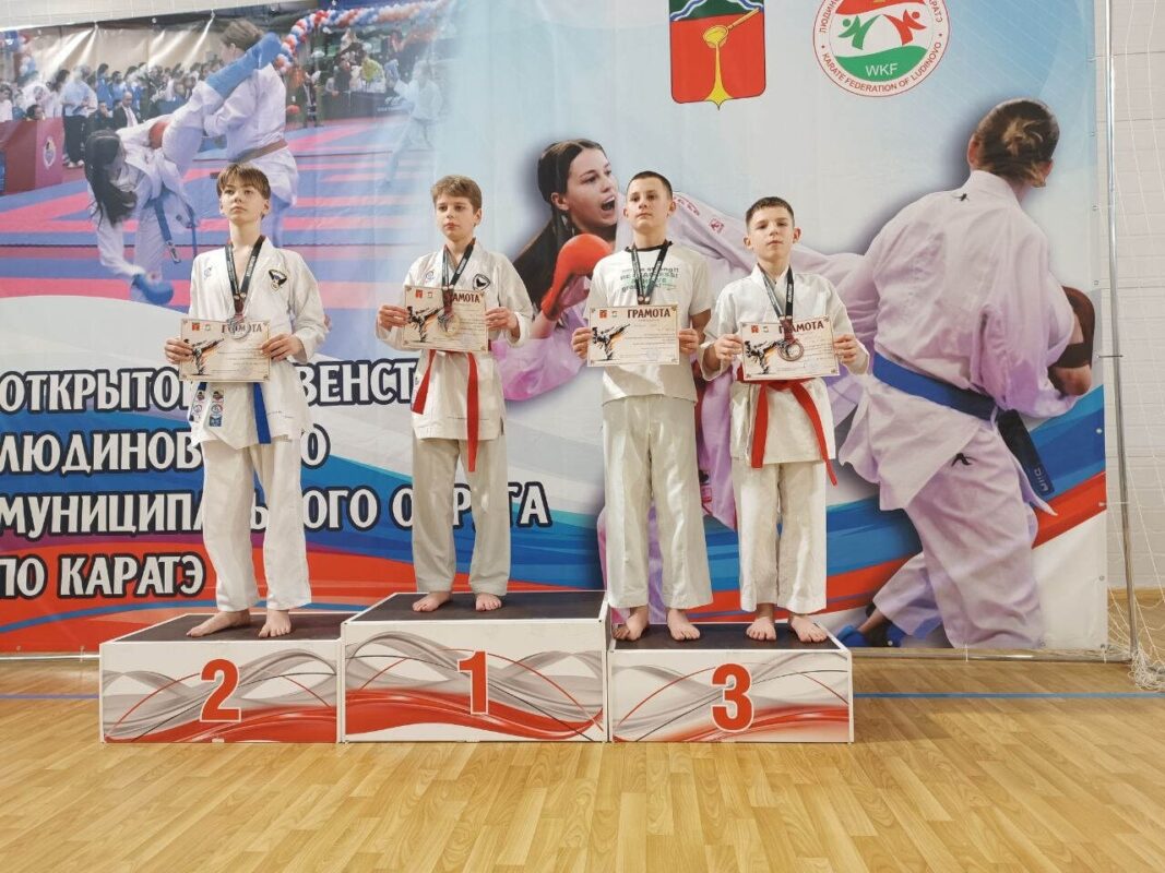 19 медалей завоевали юные брянские каратисты в Людиново