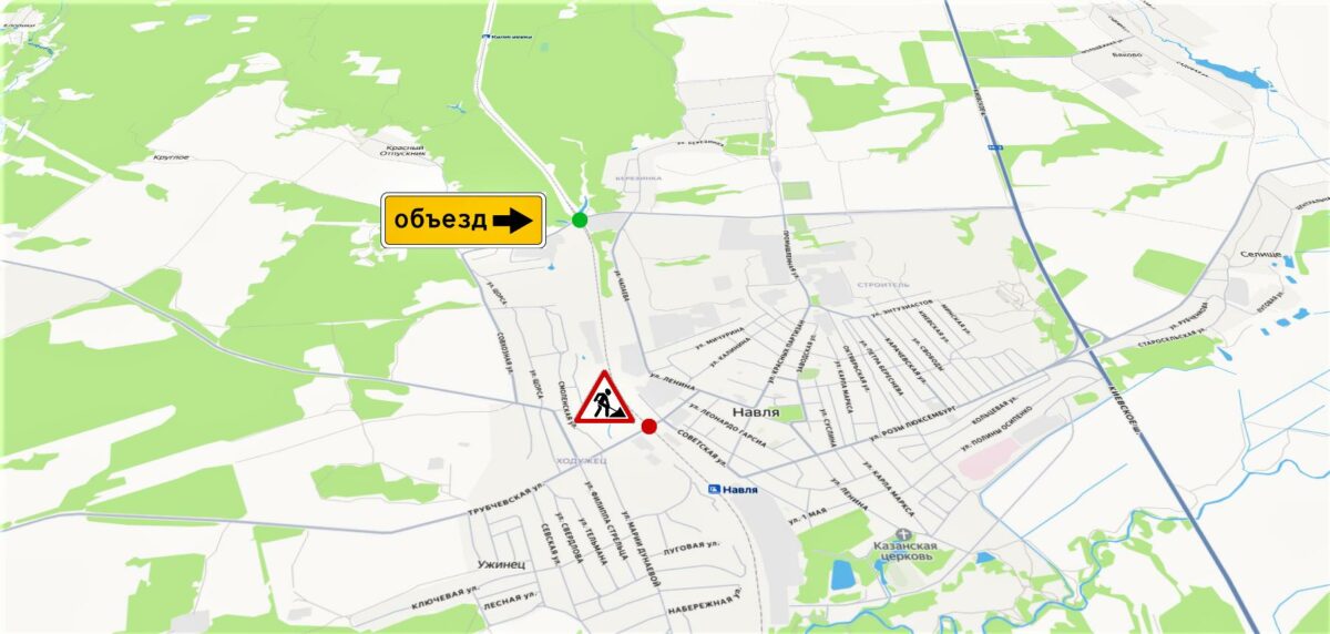 Движение автомобилей на переезде станции Навля в Брянской области будет закрыто 16 января