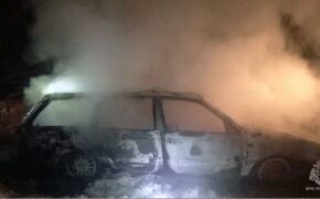 Автомобиль сгорел ночью в Красногорском районе