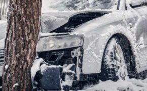 Легковушка врезалась в дерево на брянской трассе накануне