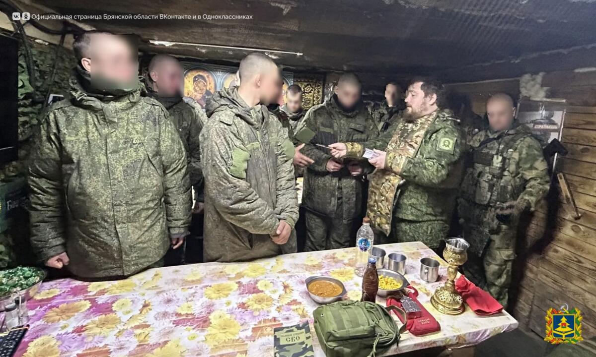 Священник Брянской епархии посетил военных группировки «Север»