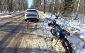 Пьяного мотоциклиста задержали полицейские в Злынковском районе
