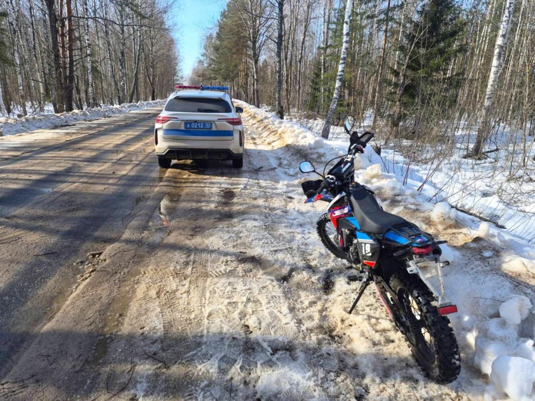 Пьяного мотоциклиста задержали полицейские в Злынковском районе
