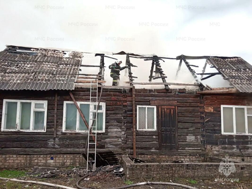 Жилой дом сгорел в субботу в Брасово