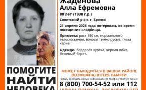 88-летняя женщина пропала на кладбище в Брянске