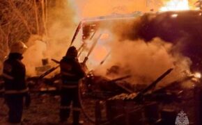 Жилой дом сгорел в Дубровском районе ночью