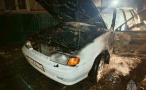 Легковой автомобиль сгорел утром в Сураже