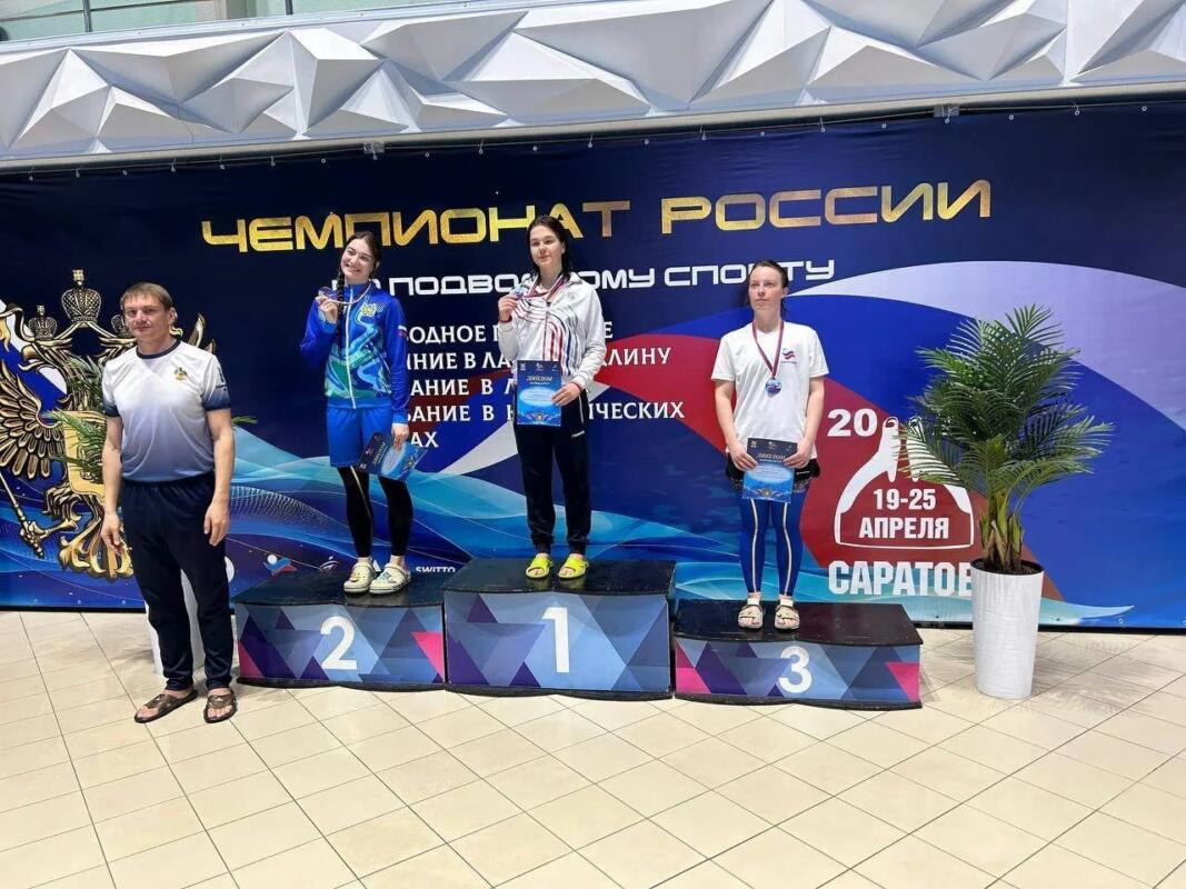 Брянская спортсменка завоевала две медали на чемпионате России по подводному плаванию